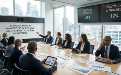 Les organisations ne manquent pas de décisions, elles manquent peut-être d&rsquo;adaptation